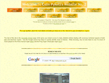 Tablet Screenshot of colinpykett.org.uk